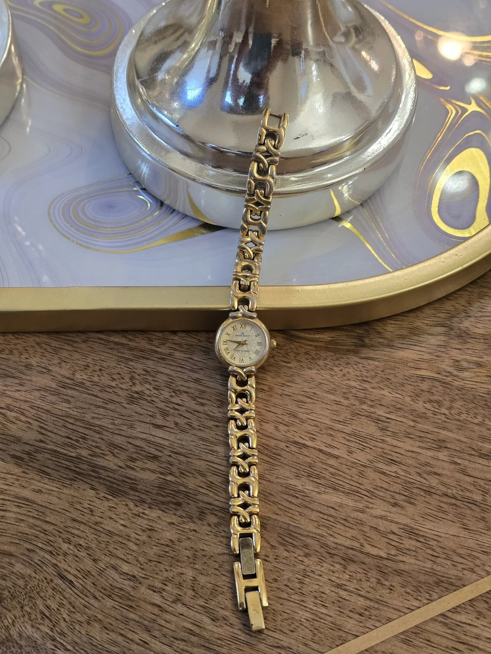 Anne Klein Gold-Tone Women's Bracelet Watch